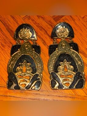 Vintage fashion statement earrings